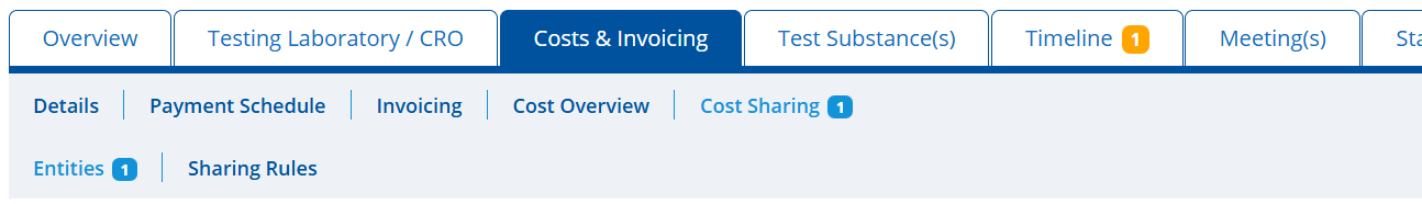 study cost tabs